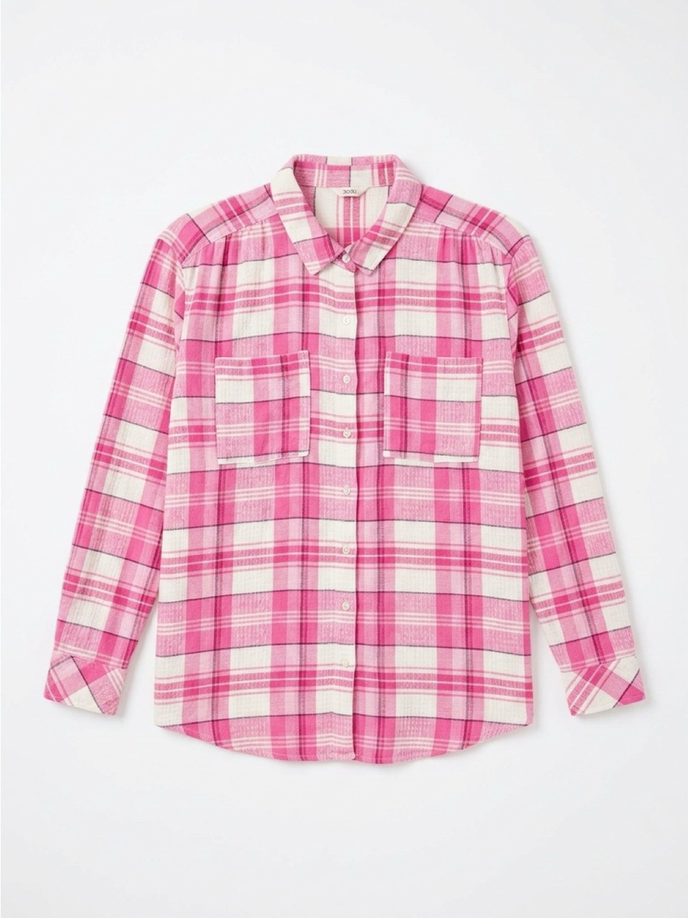 Cato Pink Plaid Button-Down Shirt